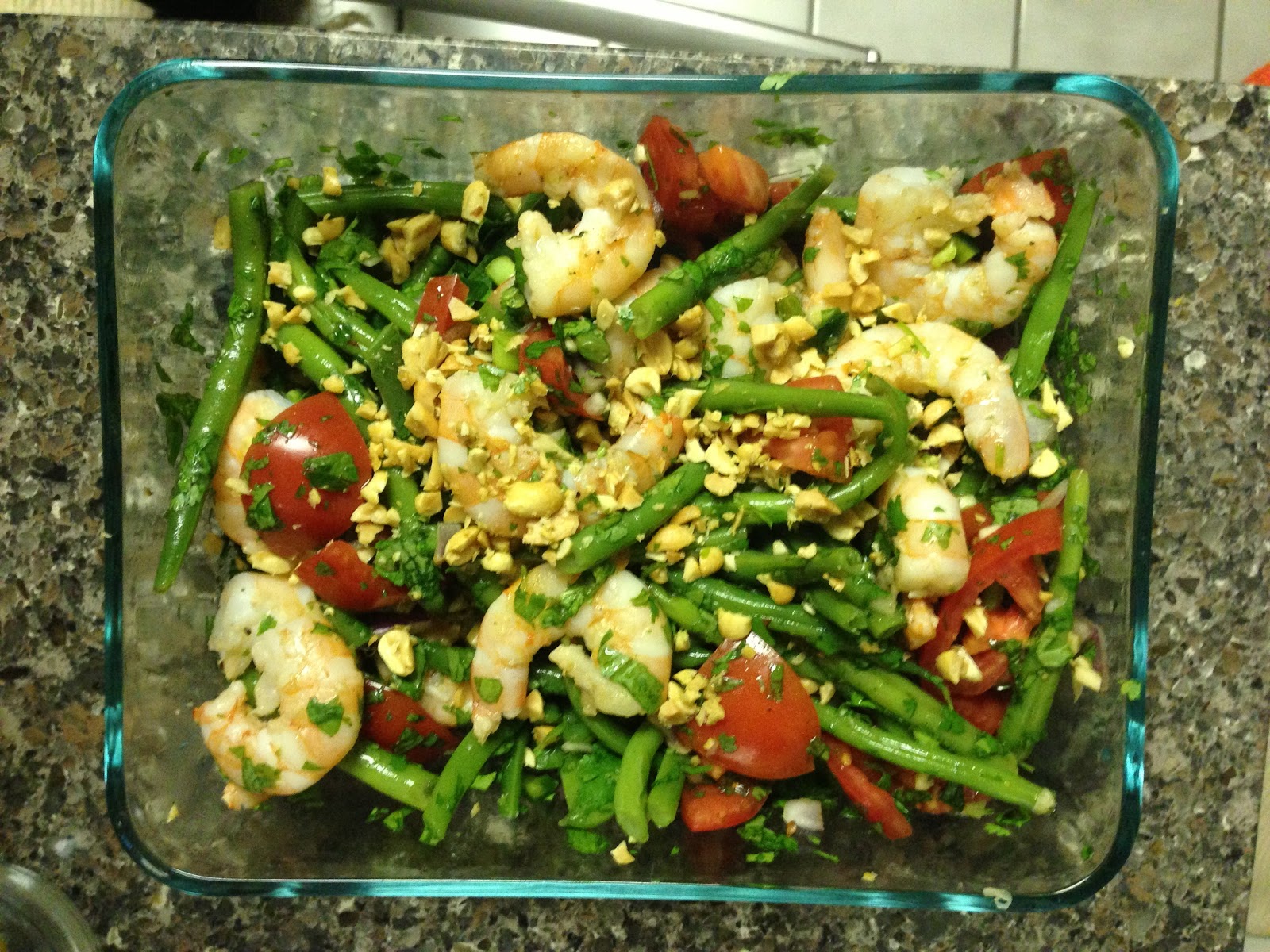 Citrus & Spice Thai Green Bean Salad with Shrimp