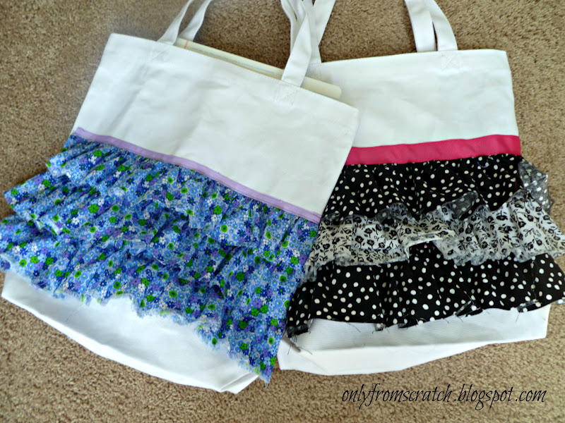 Pinterest Inspired Project: DIY Ruffled Tote Bag