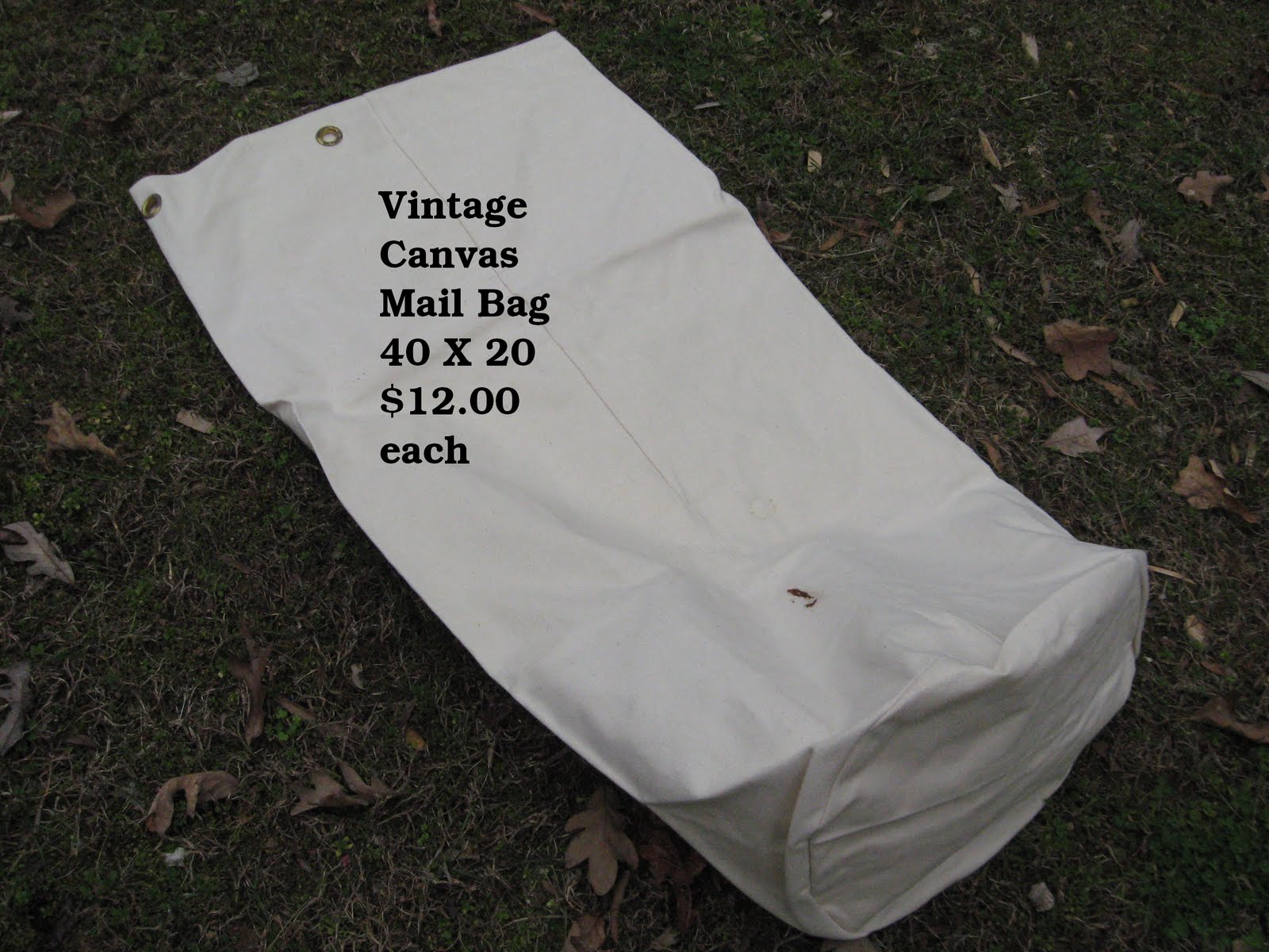 Olde Tyme Marketplace VINTAGE CANVAS MAIL BAGS FOR SALE!!