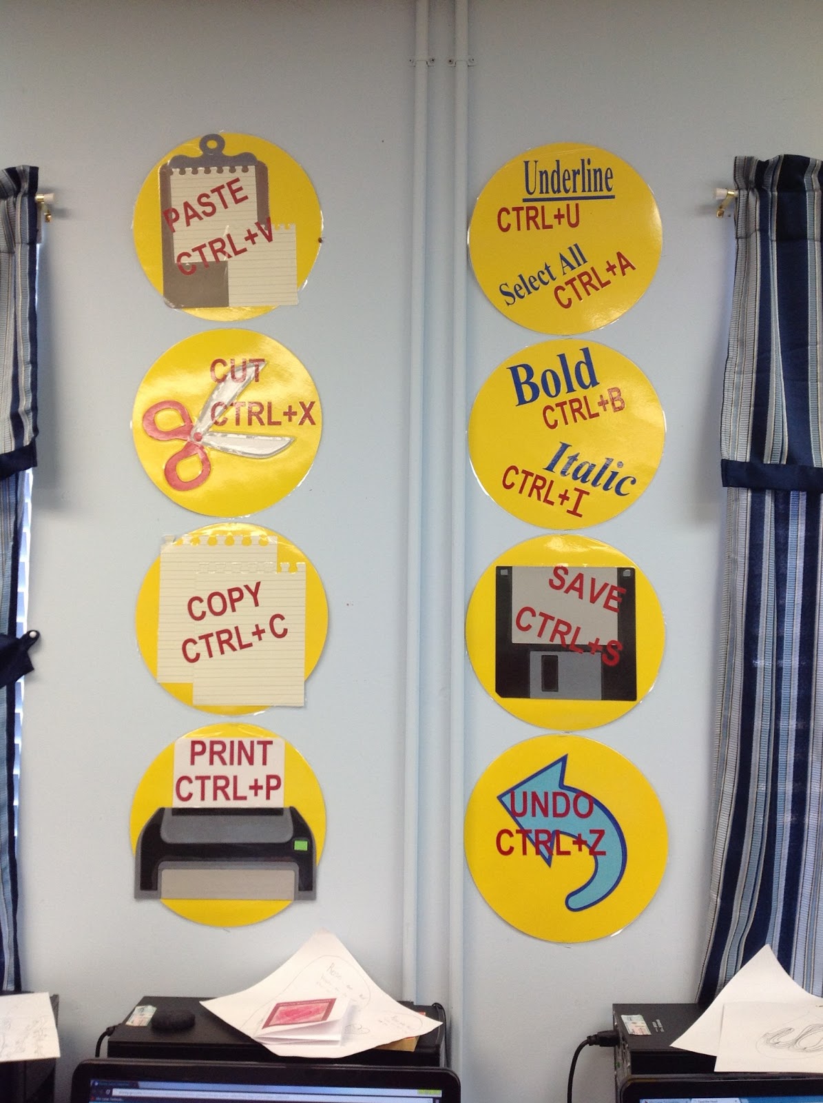 A Techy Teacher with a Cricut Keyboard Shortcut Posters for Computer