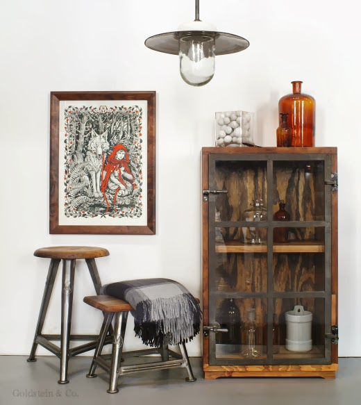 Industriestil Hocker und Schränke