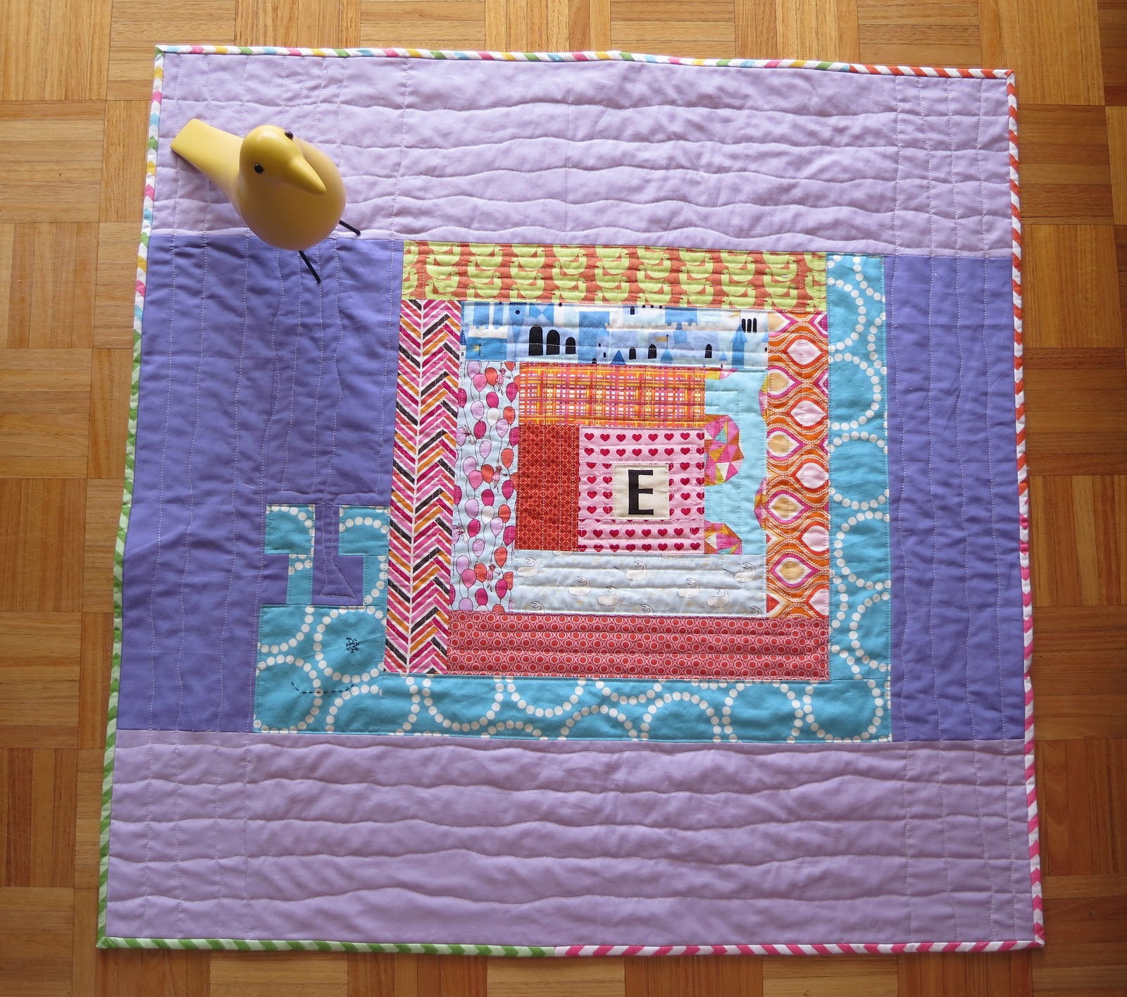 catandvee baby snail quilt