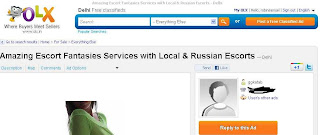 Escort Services - Local and Russian - Offered through Olx.in