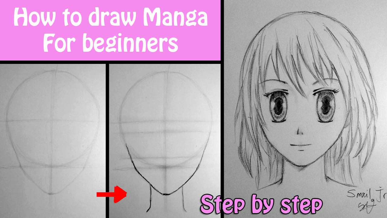 Drawings, Movies... And more: How to draw manga girl for beginners