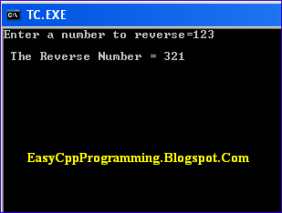 Number Reverse C Program