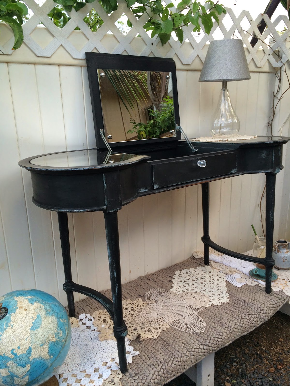 Black Chalk Paint Vanity & Crying Over Spilled Milk Ivy & Co.