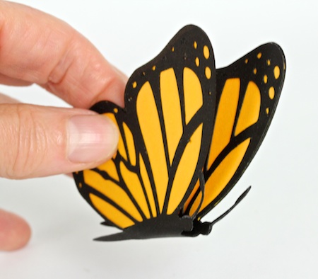 3D Панно с бабочками из бумаги
