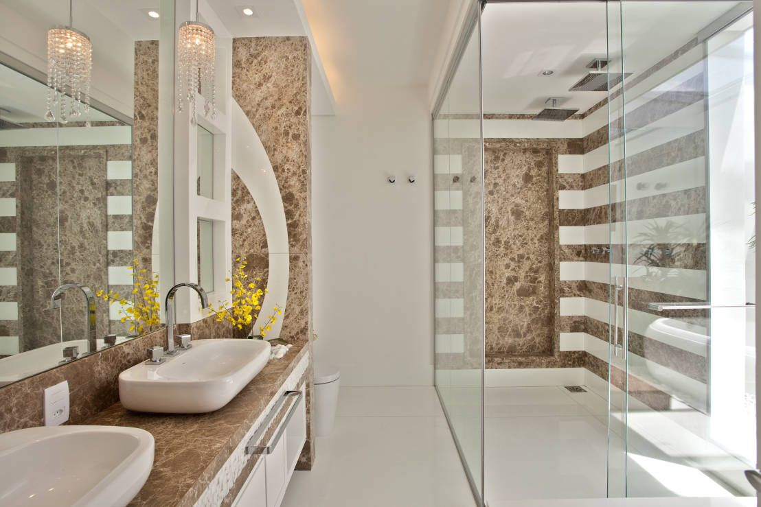 Construindo Minha Casa Clean BanheirosLavabos Modernos com Pendentes de Cri -> Cuba Para Banheiro Bh Construindo Minha Casa Clean BanheirosLavabos Modernos com Pendentes de Cri -> Cuba Para Banheiro Bh