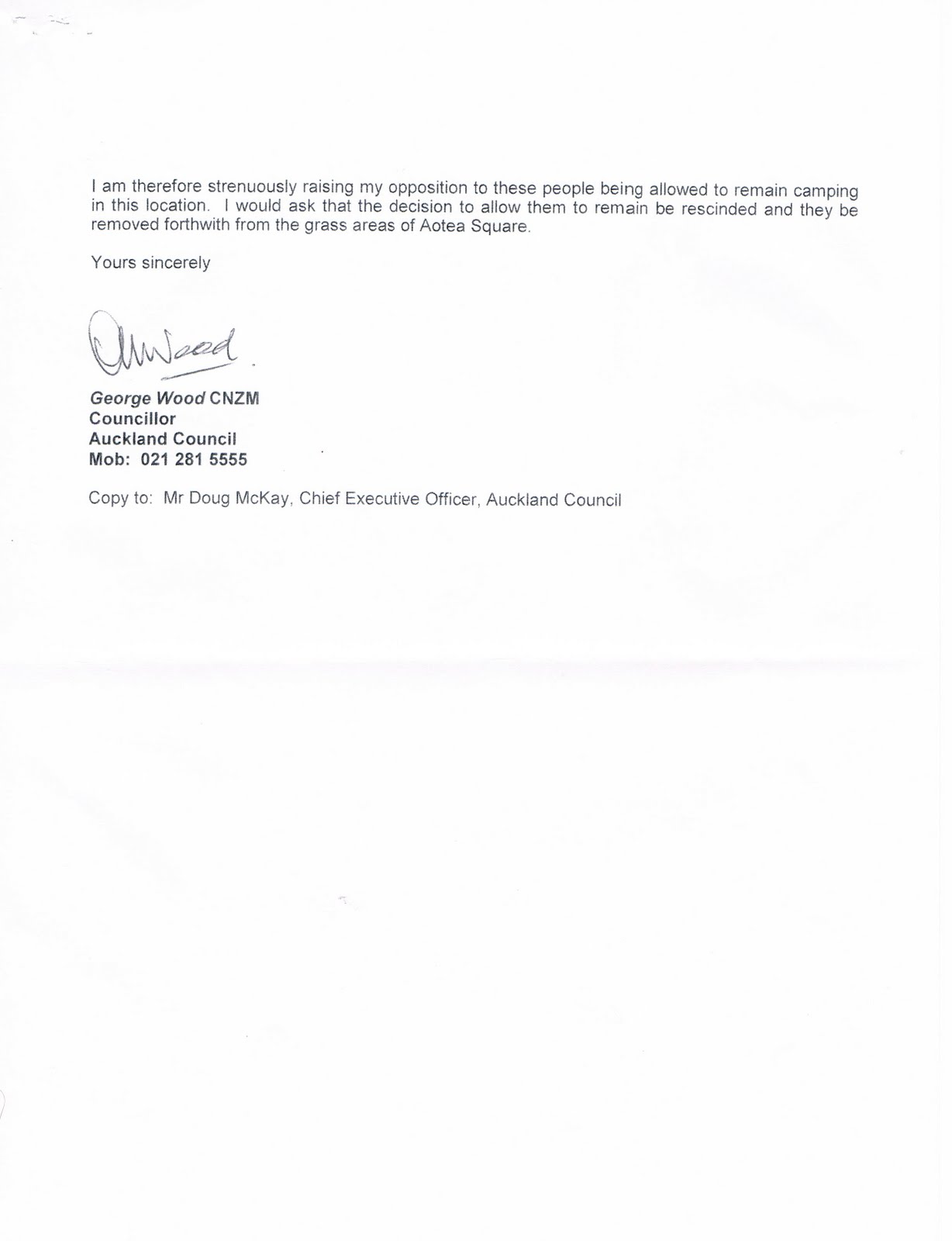 Vodafone Letter