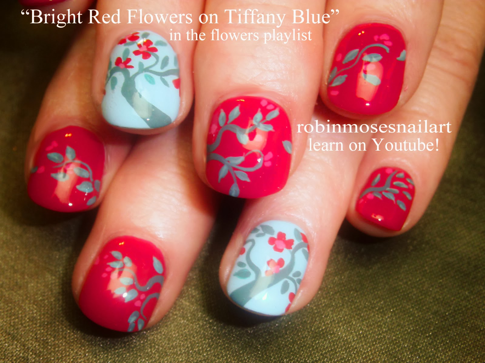 Robin Moses Nail Art "flower nails" "flower nail art" "foil nail art