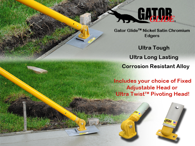 Gator Tool Concrete Tools: Corrosion Resistant Concrete Edgers from