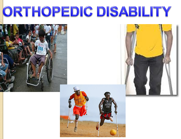 orthopedic impairment Four of the more common physical disabilities are cerebral palsy, spina bifida, epilepsy and muscular dystrophy cerebral palsy is a condition that affects the brain’s ability to send messages to the body, thus affecting the use of muscles. orthopedic impairment Four of the more common physical disabilities are cerebral palsy, spina bifida, epilepsy and muscular dystrophy cerebral palsy is a condition that affects the brain’s ability to send messages to the body, thus affecting the use of muscles.