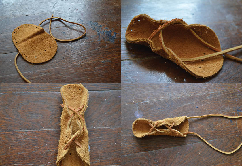 Youngbird Leather Feather Hair Tie
