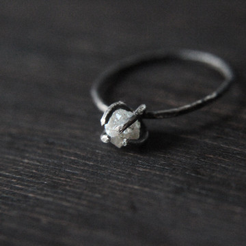 Raw Diamond Ring Tree Setting Raw Diamond Ring Tree Setting