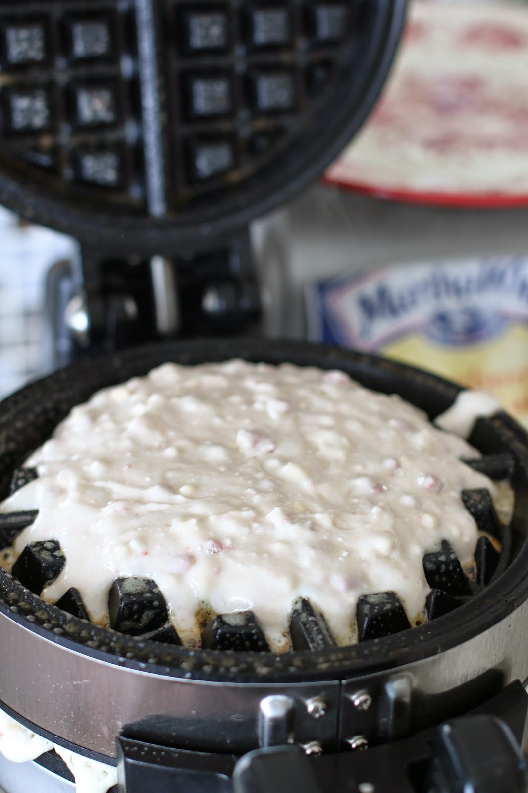 Strawberry Muffin Mix Waffles The Country Cook