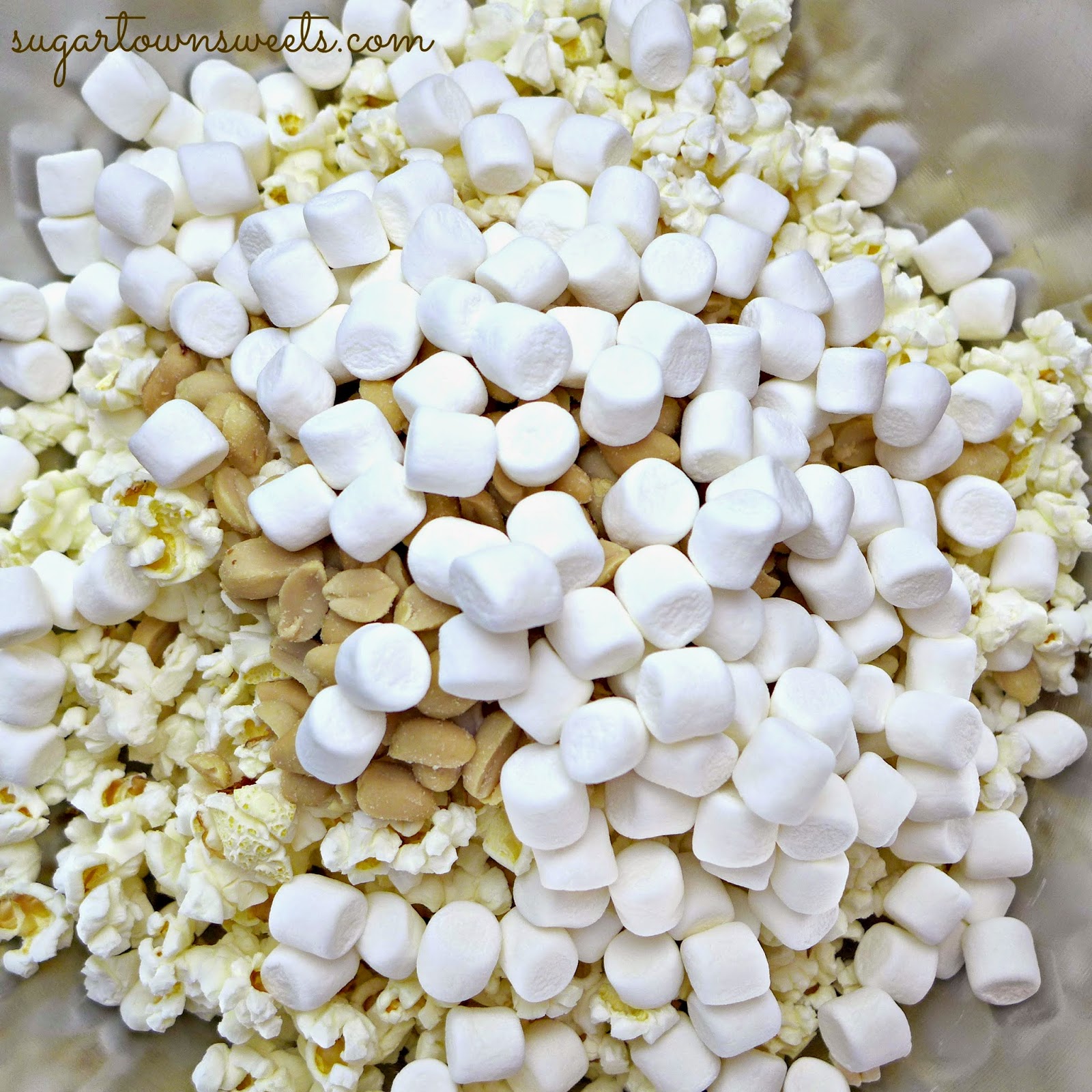 Sugartown Sweets Popcorn Mix Recipe aka Kitchen Sink Snack Mix!