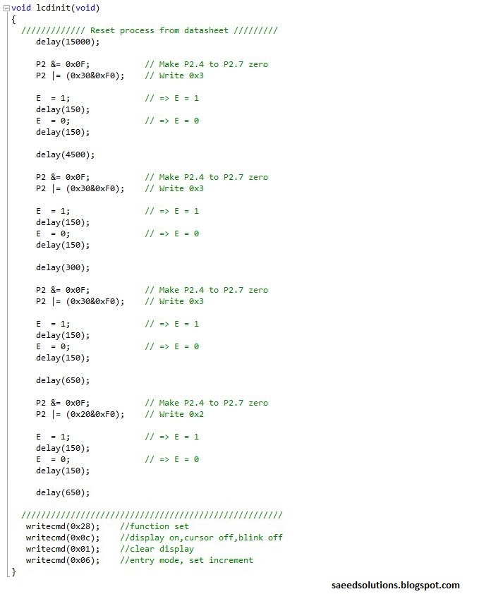 Saeed's Blog 8051 LCD Interfacing code (In 4bit mode) + Proteus Simulation