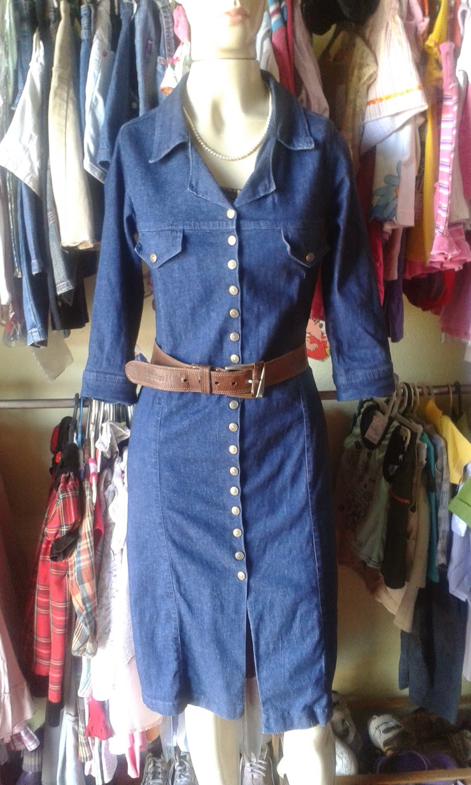 vestido jeans emporio