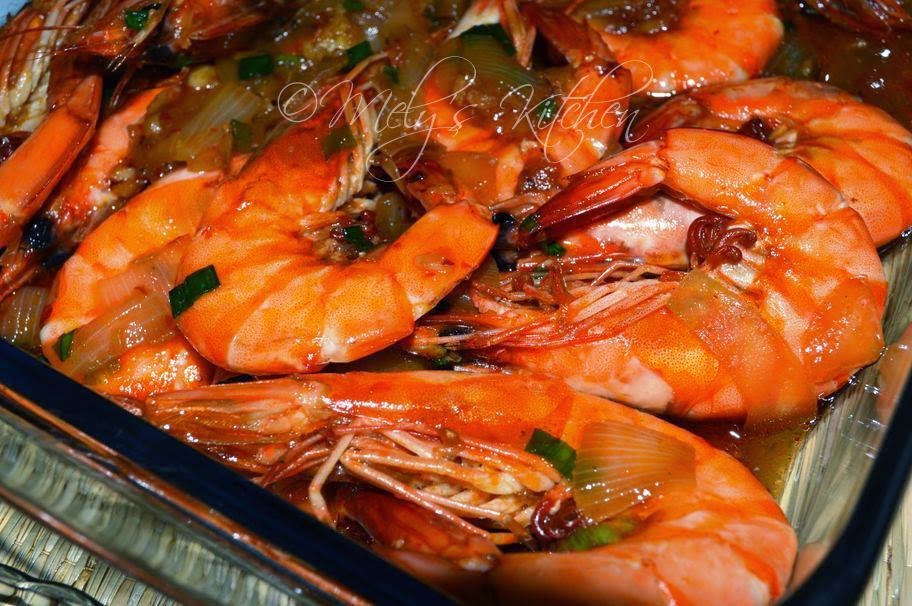 Mely's kitchen Prawns with Oyster Sauce