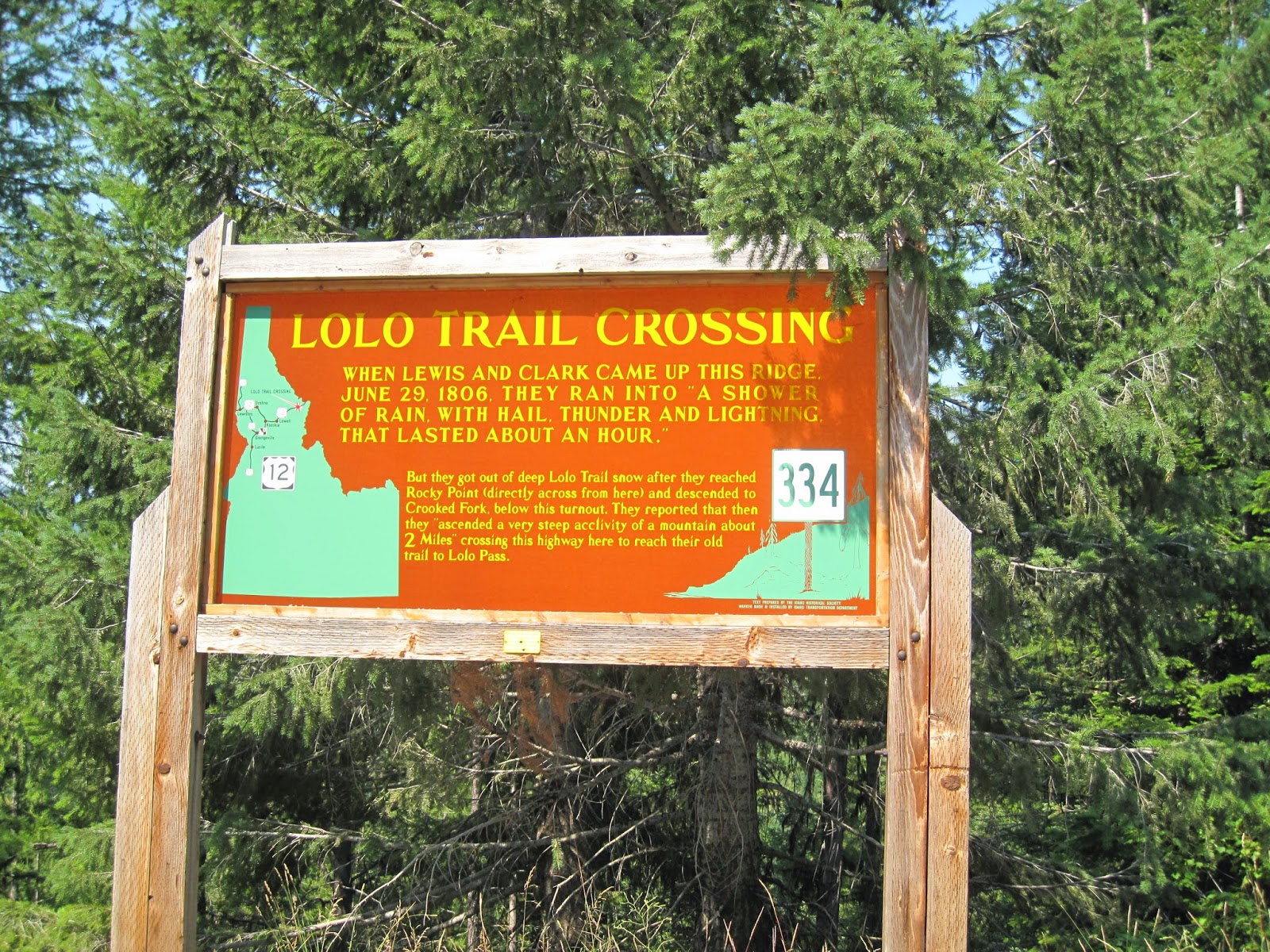 Loop trip along the Idaho Magruder Corridor and the Lolo Motorways