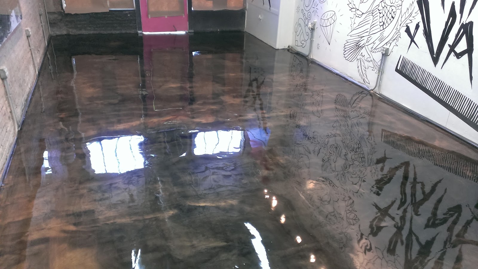 Epoxy Floor Coatings Metallic Epoxy Floor Coating Hair Salon