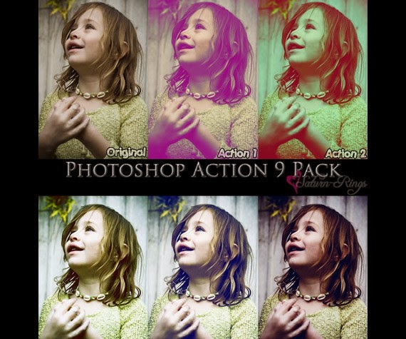 Action 9 Pack in Photoshop Action 9 Pack in Photoshop