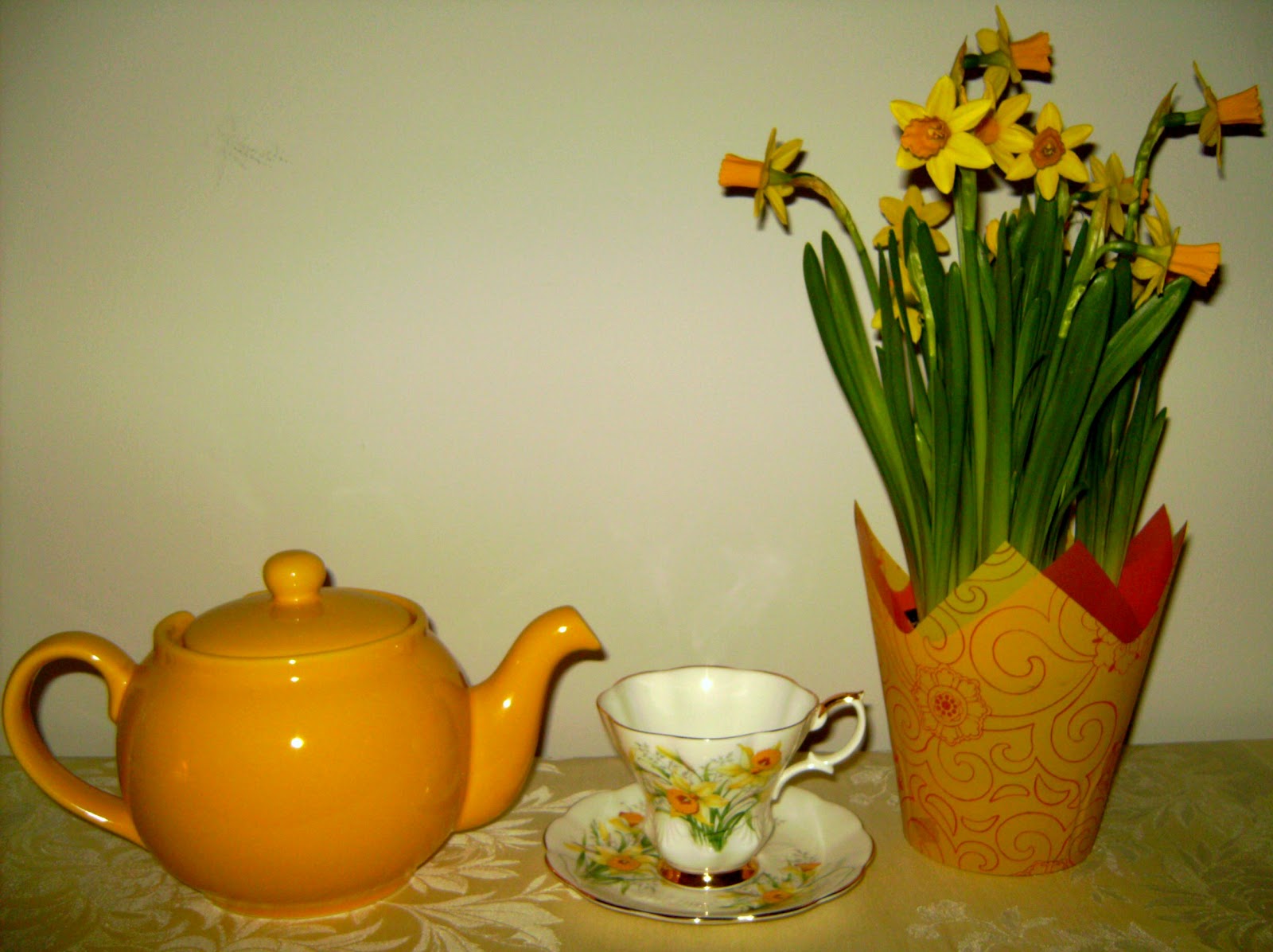 Relevant Tea Leaf Daffodils, Teacups and Poetry