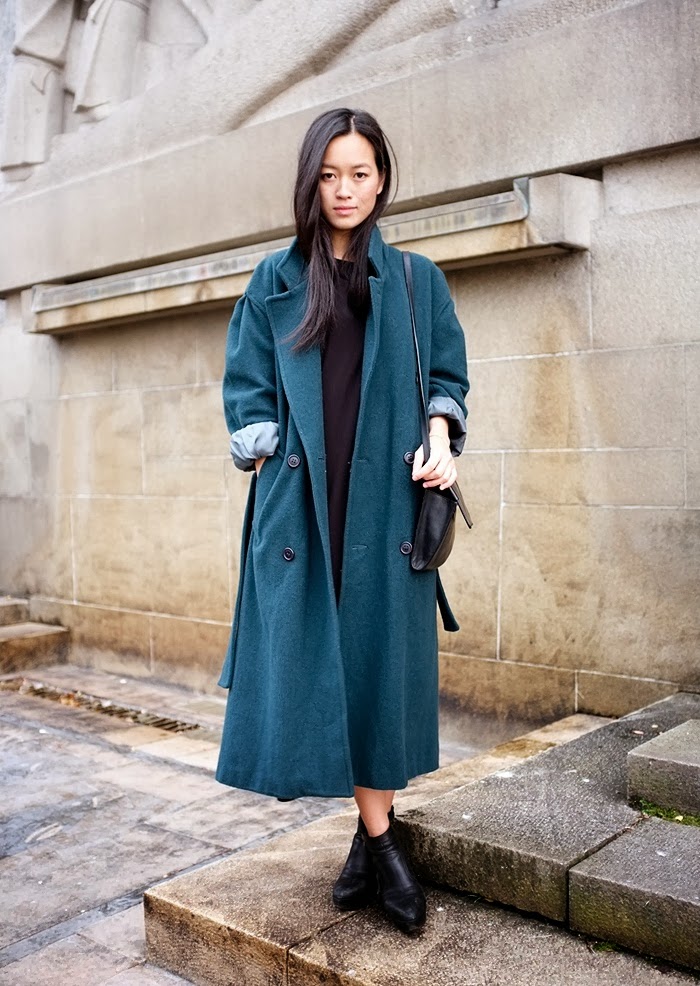 Women's Fashion Blue coat