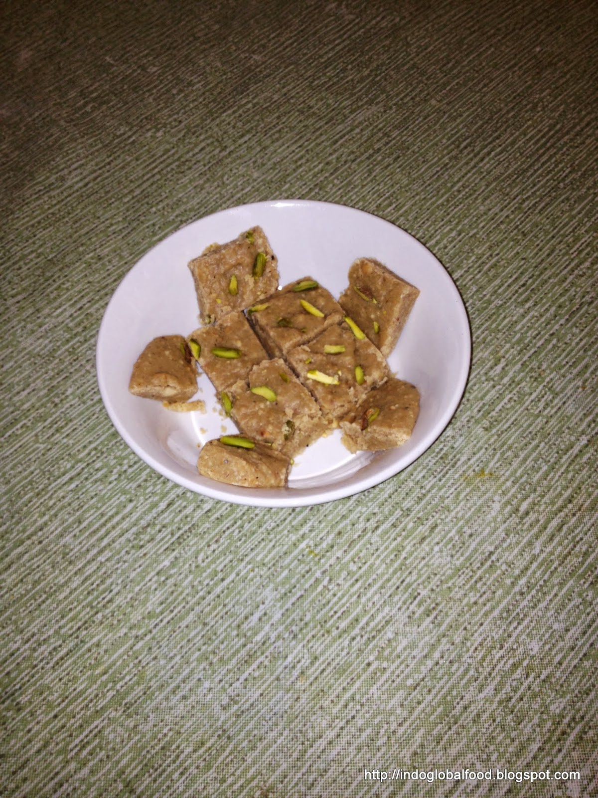 Peanut Burfi (Halwa) recipe for Fasting
