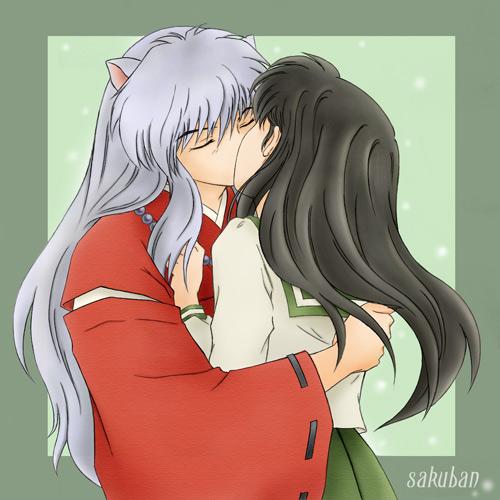 inuyasha and kagome kiss