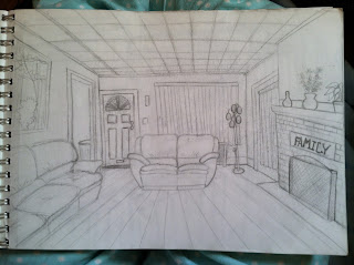 Gossipi's Animation: One Point Perspective Sketches