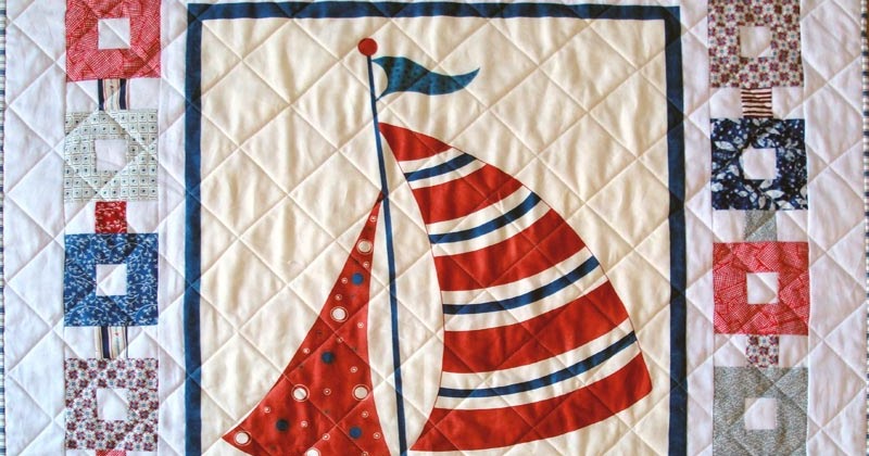 SerendipitiJoy Nautical quilt 2 finished Nautical throw quilt blue and white quilt modern quilt