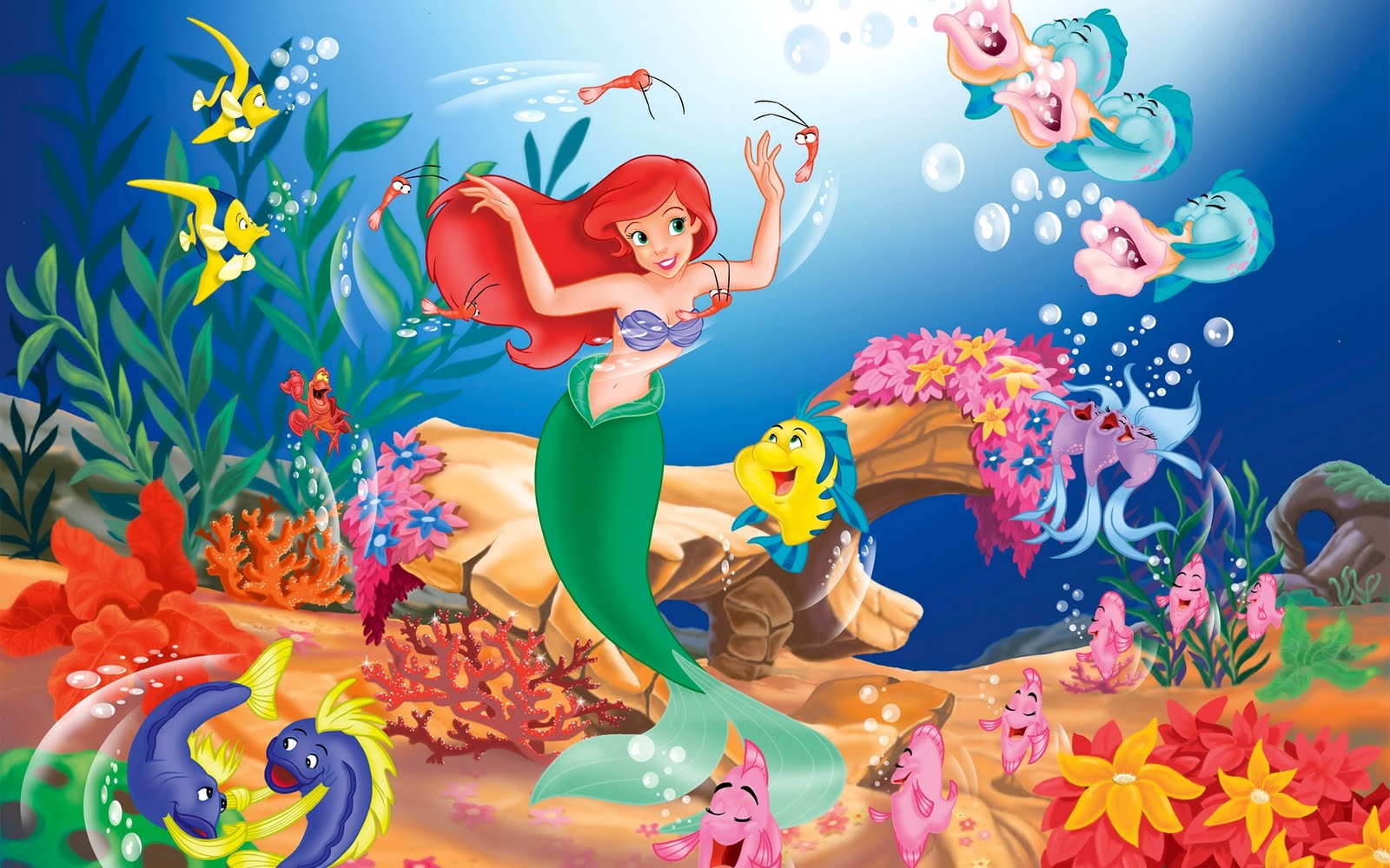 Caricaturas muy tiernas - Little mermaid cartoon