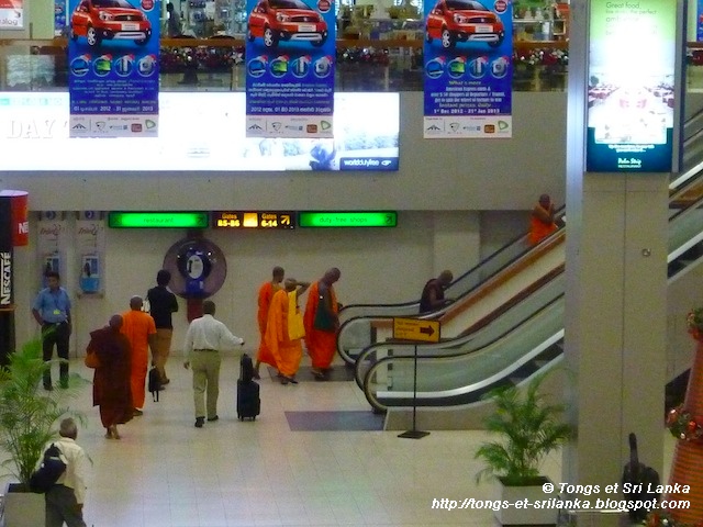 Aeroport de Colombo au Sri Lanka