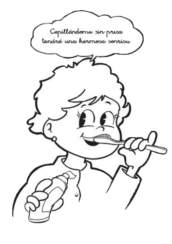 Ninos Lavandose Los Dientes Para Colorear Ninos Lavandose Los Dientes Para Colorear