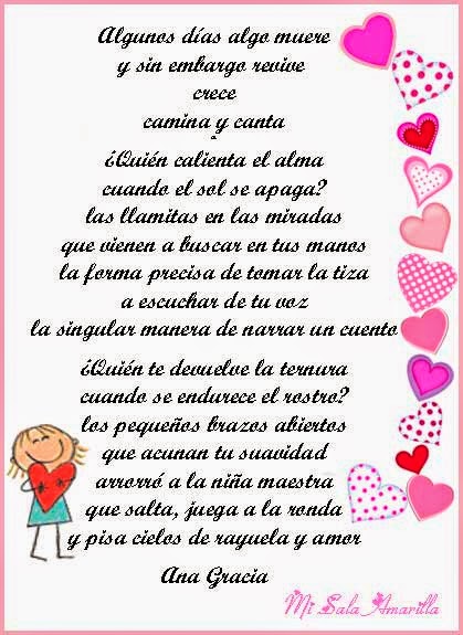 Una poesía dedicada a los maestros | Mi Sala Amarilla Una poesía dedicada a los maestros | Mi Sala Amarilla