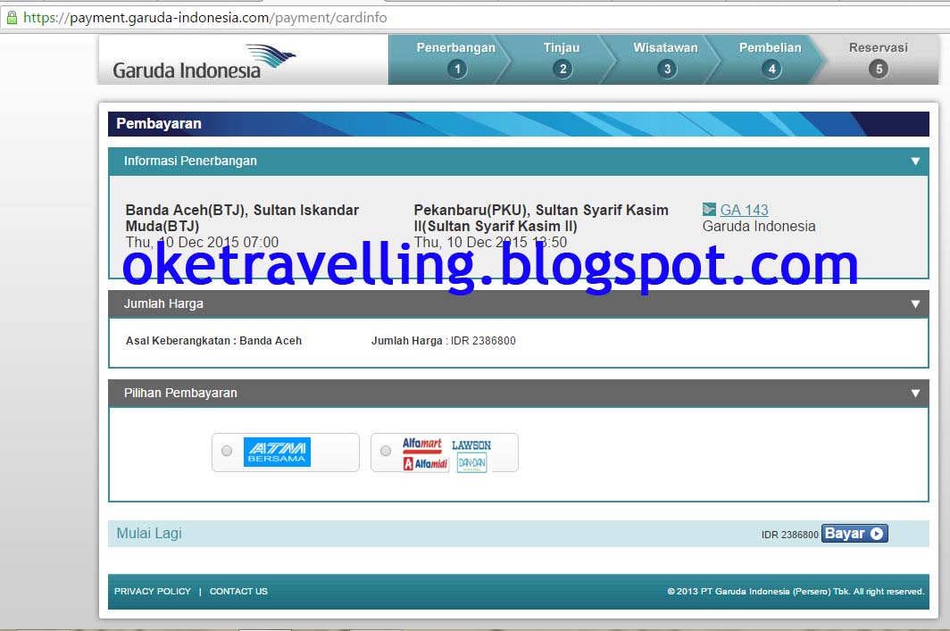 Opsi pembayaran kalkulator online