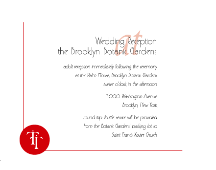 Wedding reception cards Wedding reception cards