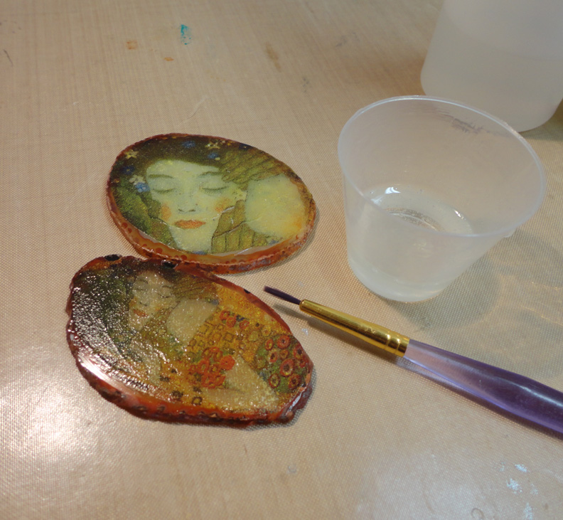 I LOVE RESIN Jewelry Resin On Agate Slices Part ONE