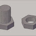 Menggambar Mur dan Baut dengan Autocad 3D