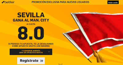 betfair Sevilla gana Manchester City supercuota 8 Champions 3 noviembre betfair Sevilla gana Manchester City supercuota 8 Champions 3 noviembre