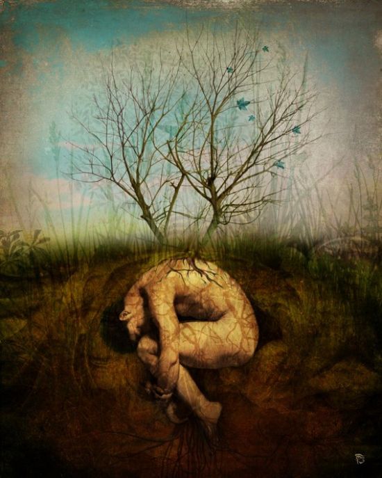 Christian Schloe ilustração digital surreal onírica sonhos A árvore sonhadora Christian Schloe ilustração digital surreal onírica sonhos A árvore sonhadora