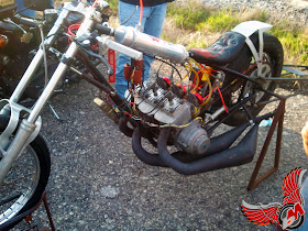 kawasaki two-stroke triple drag bike
