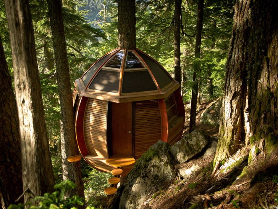 Circular Tree House honey i shrunk the house: a tree house in whistler builtjoel allen Circular Tree House honey i shrunk the house: a tree house in whistler builtjoel allen
