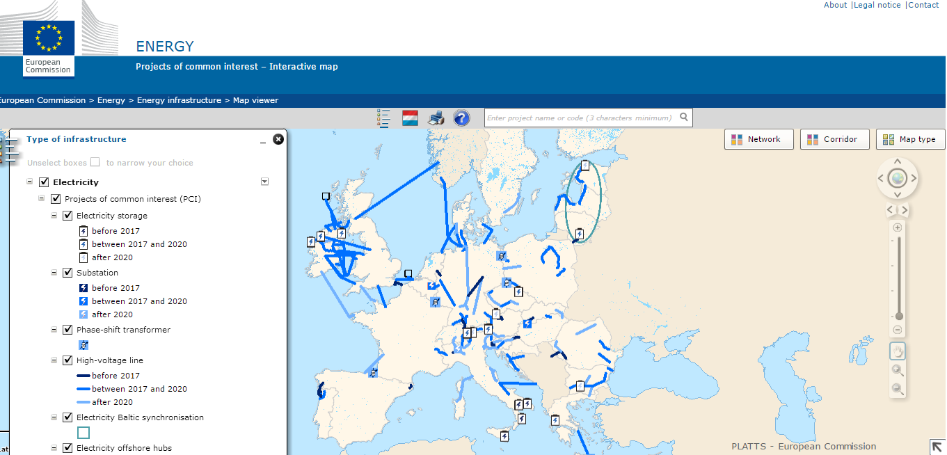 figure 2 map of the project of common interest pci between european members regarding electric interconnections source european commission figure 2 map of the project of common interest pci between european members regarding electric interconnections source european commission