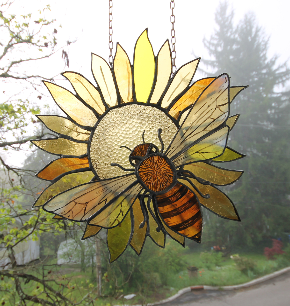 Bee Stained Glass Sun Catchet Pattern Bee Stained Glass Sun Catchet Pattern