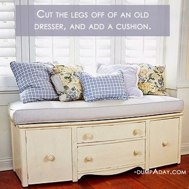 Daily Decor Inspiration Old Dresser Seat