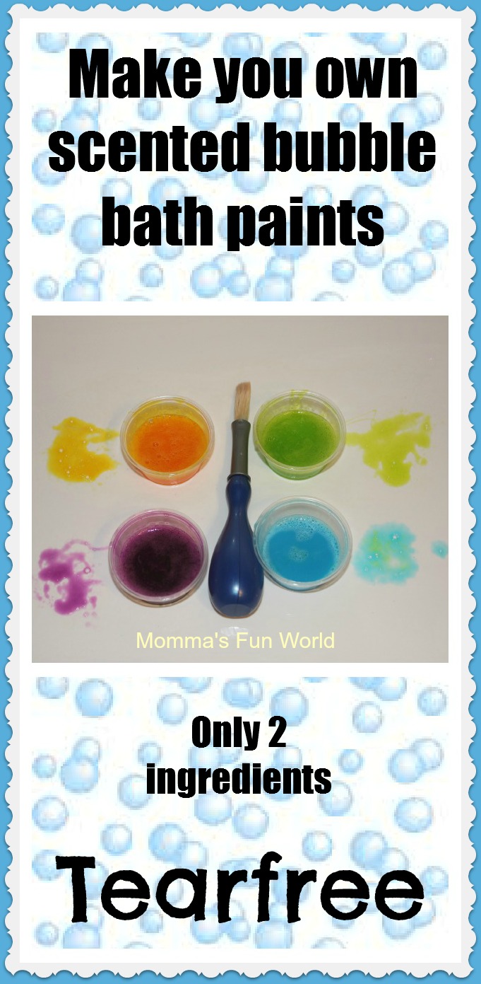 Momma's Fun World Homemade scented bubble bath paints