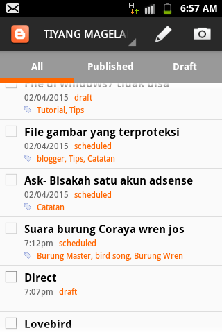 Cara menghilangkan notif Schedule di blogger Android Cara menghilangkan notif Schedule di blogger Android