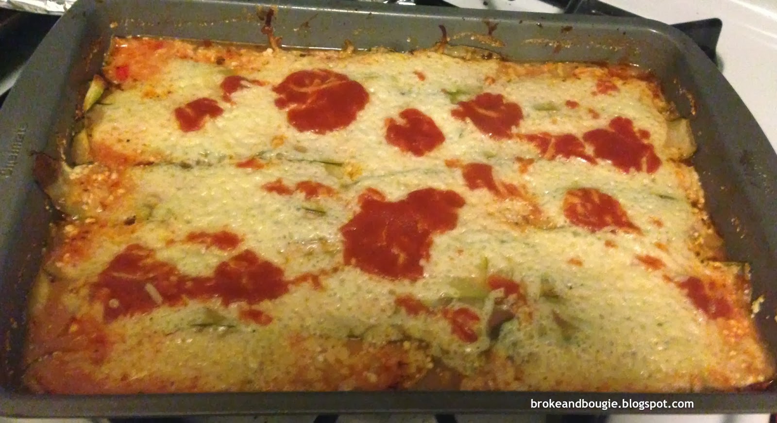 Broke and Bougie 7 Layer Clean Eating Lasagna {Made with Zucchini